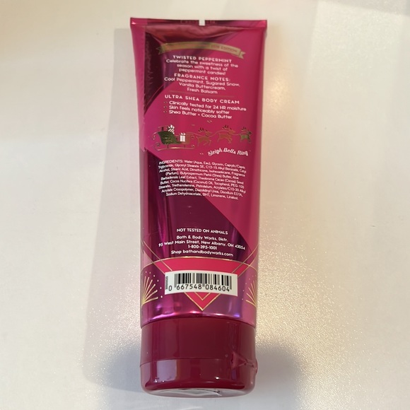 TWISTED PEPPERMINT BODY CREAM BATH AND BODY WORKS - Picture 2 of 4